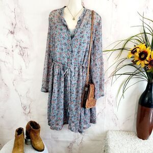 French Connection flowy floral print dress